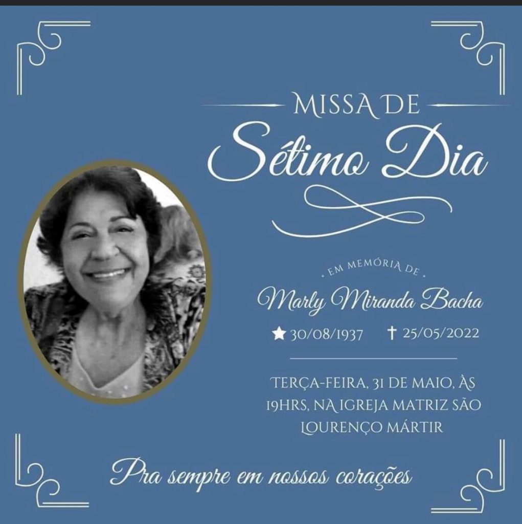 IMG 20220530 WA0067 Missa de Sétimo dia para Marly Miranda Bacha