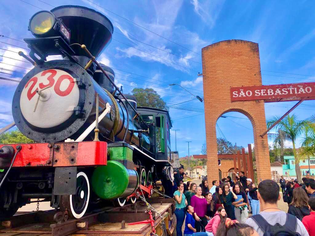 trem ss 5 Maria Fumaça chega a São Sebastião do Rio Verde