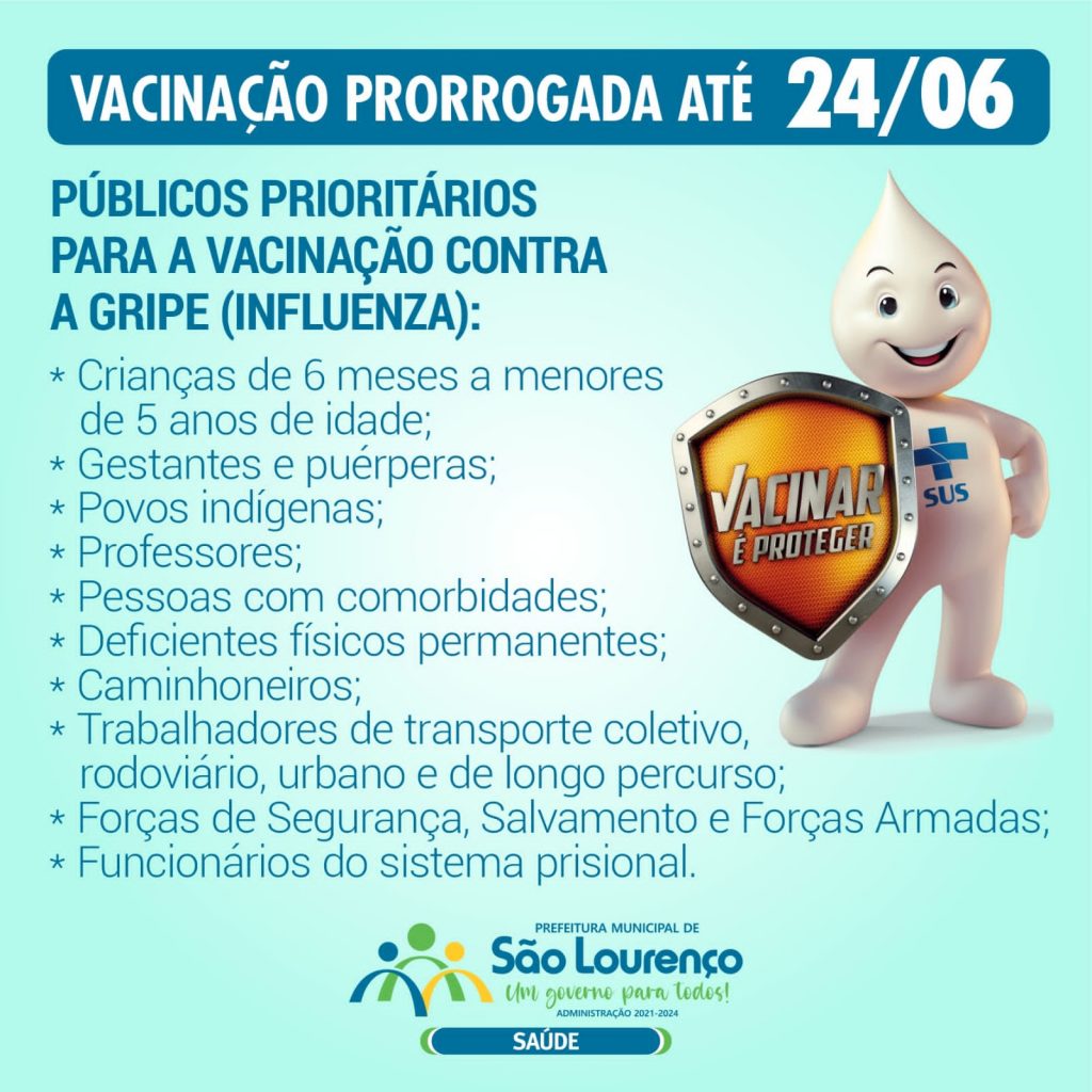 WhatsApp Image 2022 06 08 at 16.18.26 CAMPANHA DE VACINAÇÃO CONTRA SARAMPO E GRIPE PRORROGADA ATÉ 24 DE JUNHO!