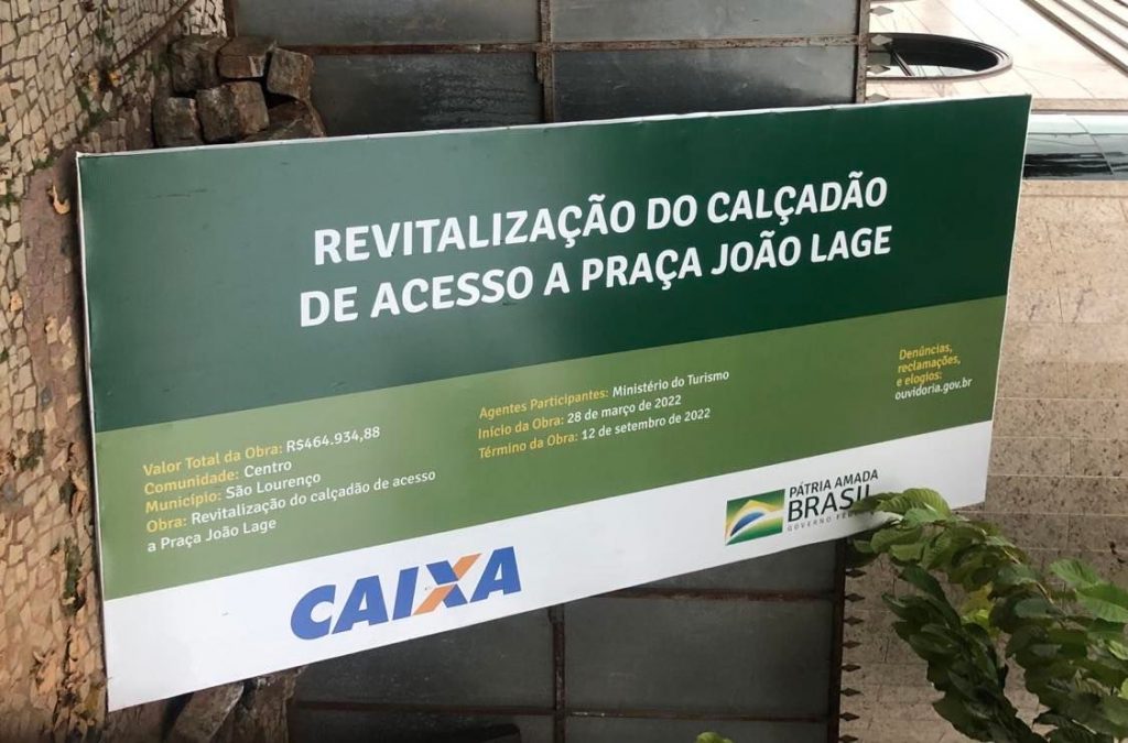 calc placa Calçadão de SL será fechado a partir de 01/08