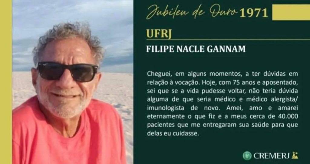 feli 2 Dr Filipe Gannam comemora Jubileu de Ouro na medicina