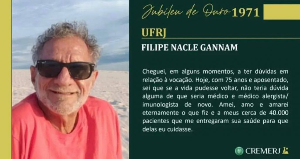 Dr Filipe Gannam comemora Jubileu de Ouro na medicina 1 feli 2 Dr Filipe Gannam comemora Jubileu de Ouro na medicina