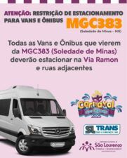 WhatsApp Image 2025 02 24 at 19.16.27 SL Trans monta esquema especial de estacionamento para o Bloco do Pijama