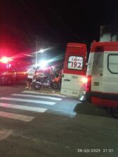 Imagem do WhatsApp de 2025 03 28 as 21.35.44 d0534754 Colisão entre automóvel e motocicleta no centro de São Lourenço deixa motociclista ferido