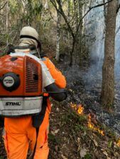 WhatsApp Image 2025 10 07 at 08.18.21 Bombeiros combatem incêndio de grandes proporções na zona rural entre São Lourenço e Pouso Alto
