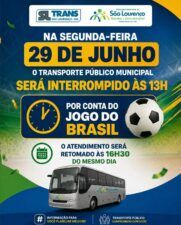WhatsApp Image 2026 06 29 at 09.18.34 Transporte público de São Lourenço terá interrupção temporária nesta segunda-feira