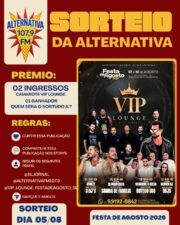 WhatsApp Image 2026 07 31 at 20.18.16 Sorteio do Camarote Vip Lounge nas redes sociais da Radio Alternativa FM 107.9