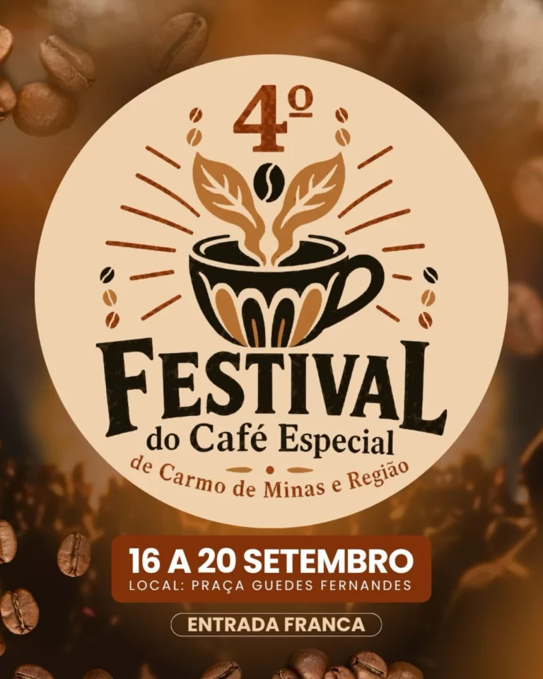 São Lourenço Jornal - Noticias da região do Sul de Minas 11 festival do cafe especial de carmo de minas 2026 cartaz São Lourenço Jornal - Noticias da região do Sul de Minas